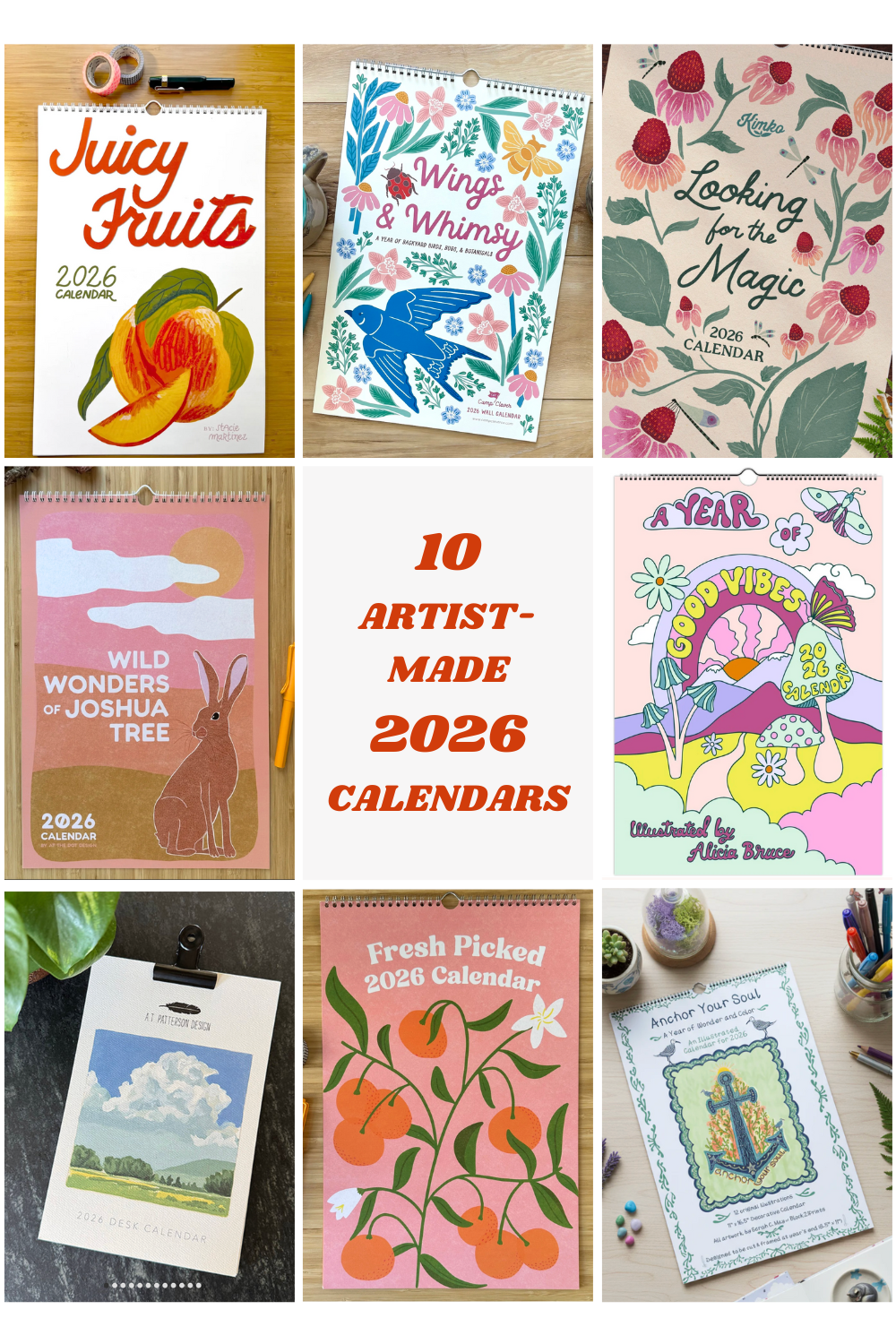 Shop Small: The Best 2026 Calendars Created by Independent Artists